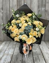 Букет цветов из:  Розы и Лизиантусы в Газопроводск