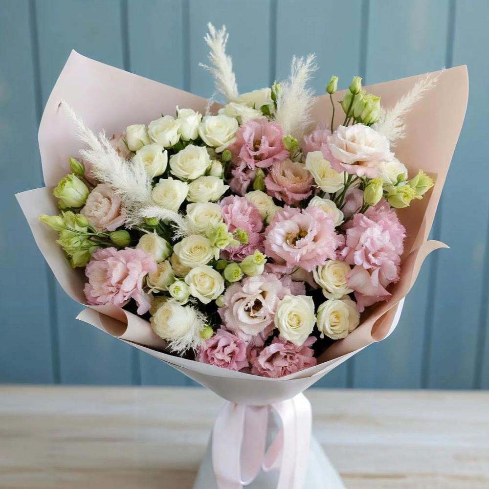 Букет цветов из: Альстромерии и Розы в Газопроводск