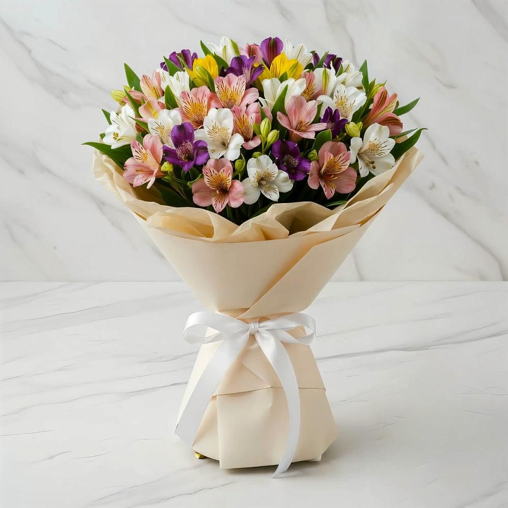 Букет цветов из: Альстромерии в Газопроводск