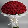 Букет 101 Красная роза Блэк Мэджик в Газопроводск