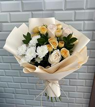 Букет цветов из:  Розы и Хризантемы #REPLACE_PRED# Газопроводск