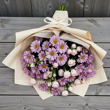 Букет цветов из:  Розы и Хризантемы в Газопроводск