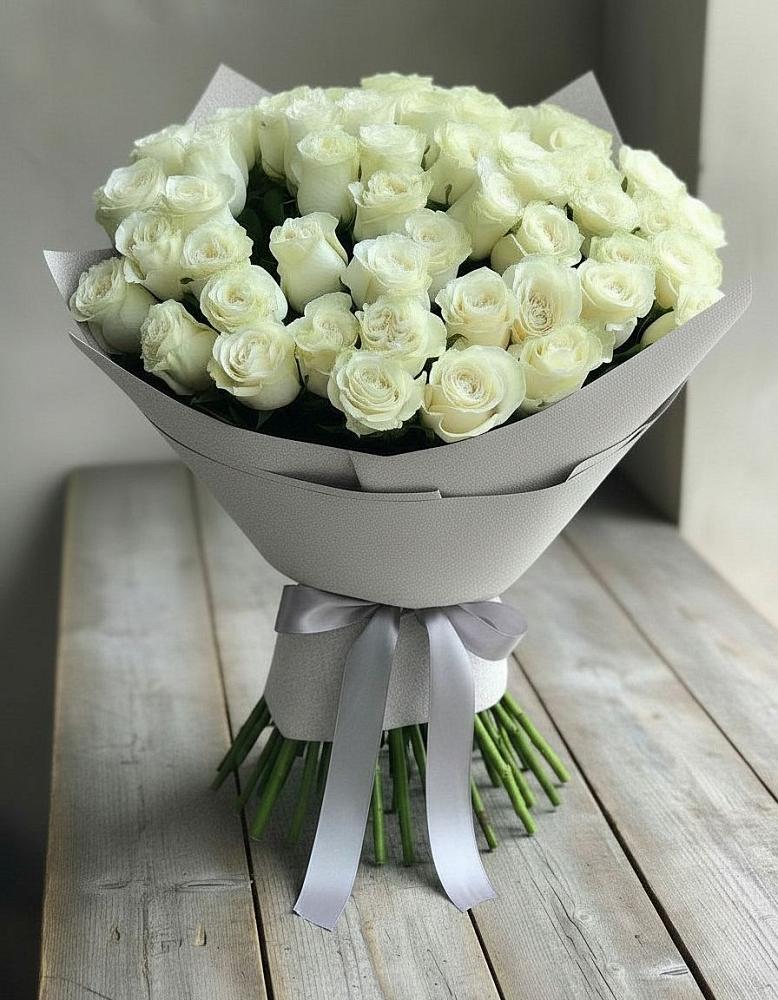 Букет 35 Белых роз в Газопроводск