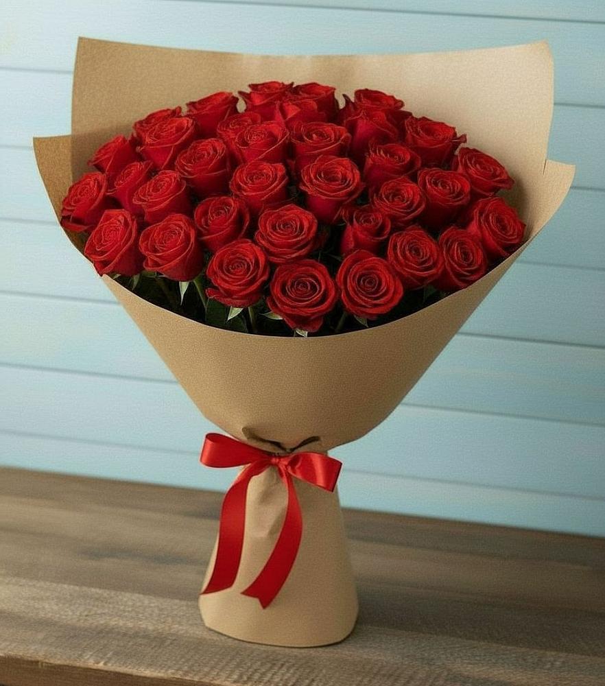 Букет Красные розы Милано в Газопроводск