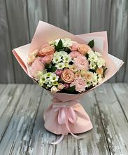 Букет цветов из:  Гвоздики, Розы и Хризантемы #REPLACE_PRED# Газопроводск