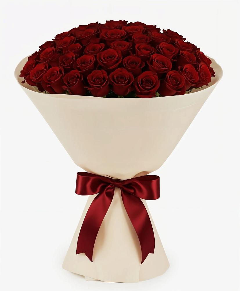 Букет 101 Бордовая роза Блэк Бакарра в Газопроводск